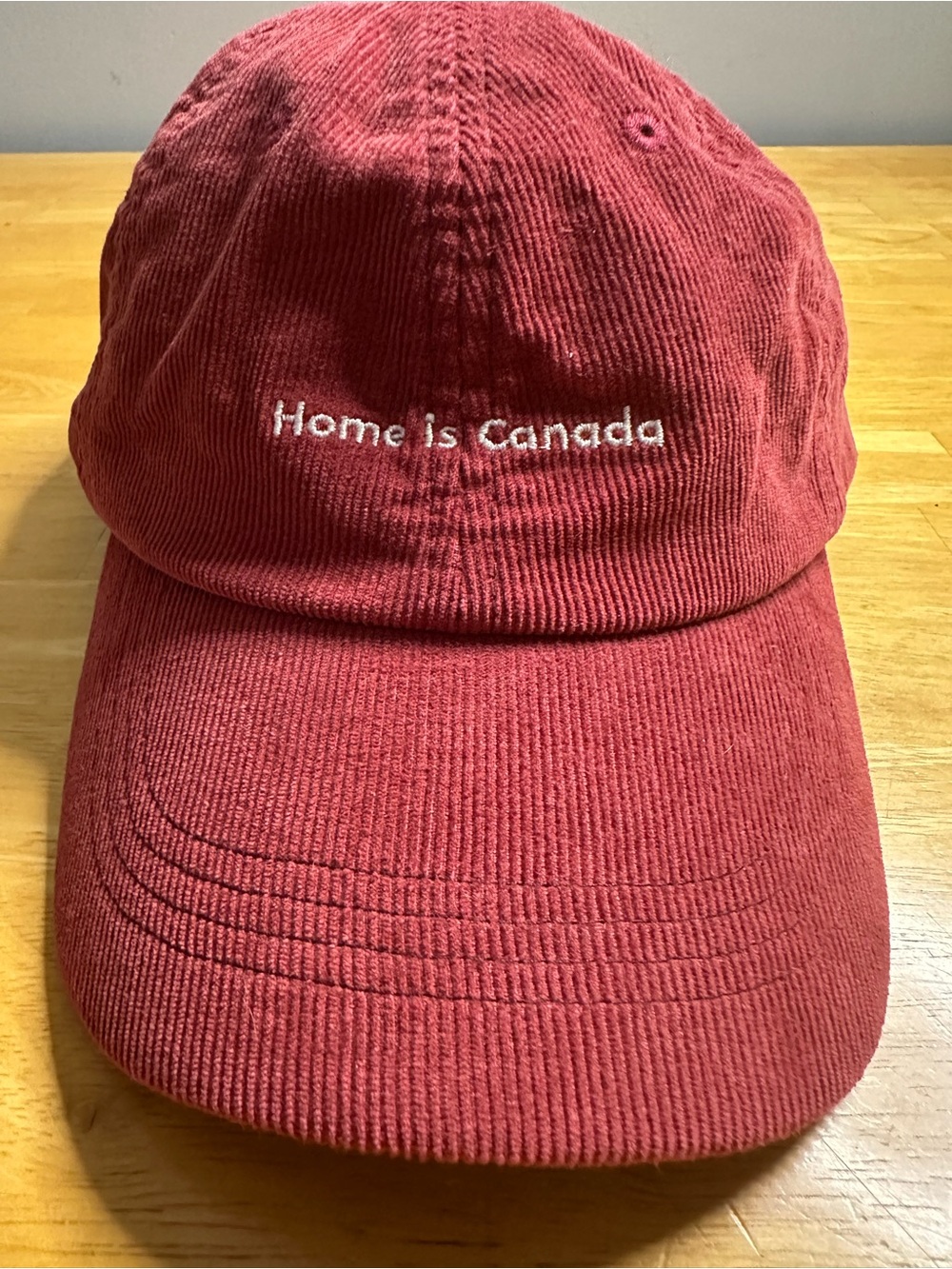 Peace Collective Corduroy 'Home is Canada' Dad Hat Baseball Cap